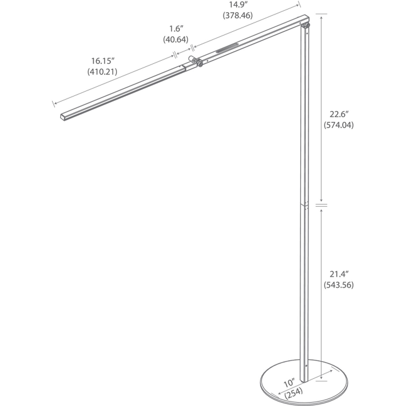 Z-Bar 32.7 inch 7.50 watt White Floor Lamp Portable Light